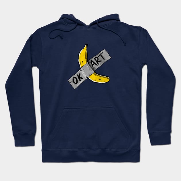 Banana duct tape funny art design Hoodie by A Comic Wizard